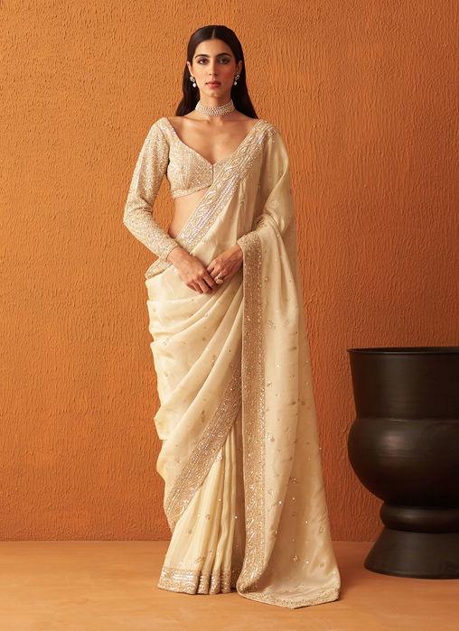 Picture of Gold Tissue Saree