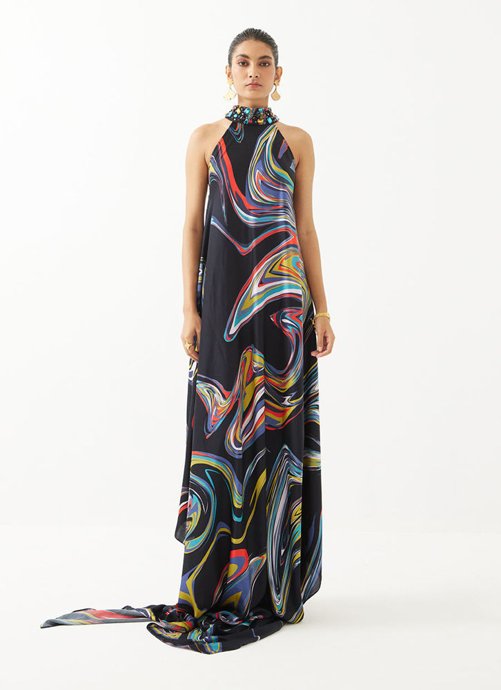 Picture of Galaxy Halter Dress
