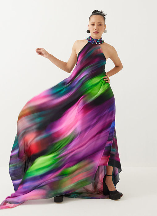 Milky Way Halter Dress