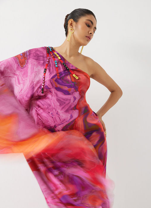 Red Sea One Shoulder Dress