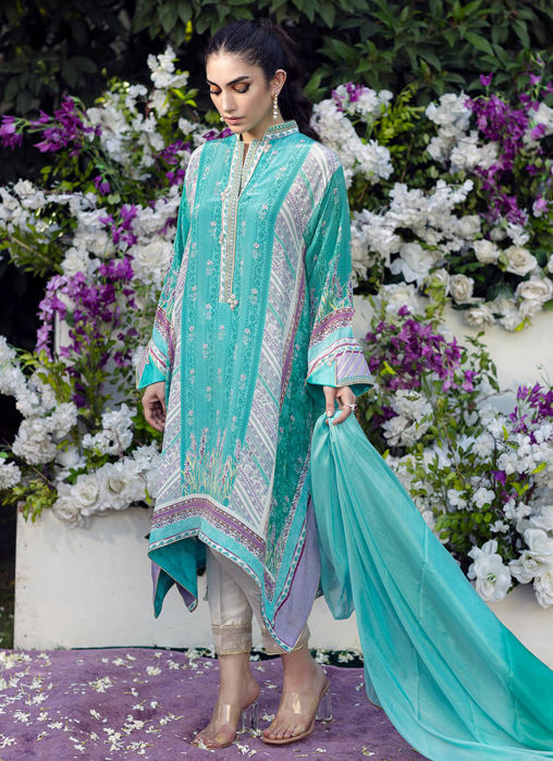 Callie Turquoise Shirt and Dupatta