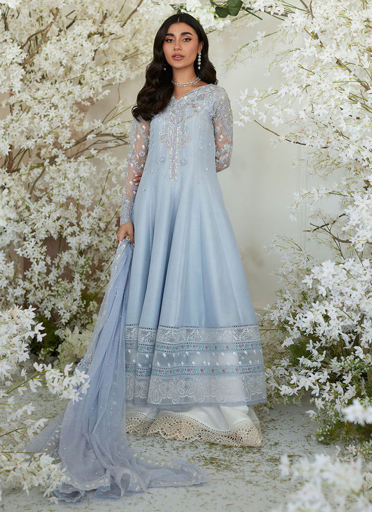 Picture of Genie Periwinkle Kalidaar and Dupatta