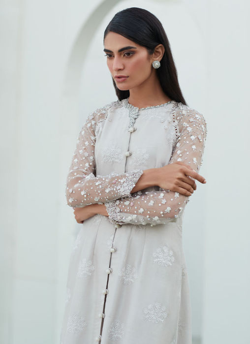 Gio Silver Silk Shirt