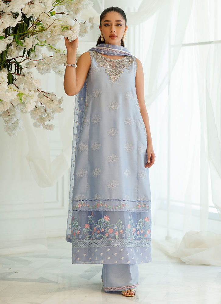 Picture of Izmir Periwinkle Shirt and Dupatta