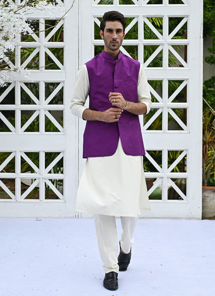 Picture of Farzaneh Purple waistcoat