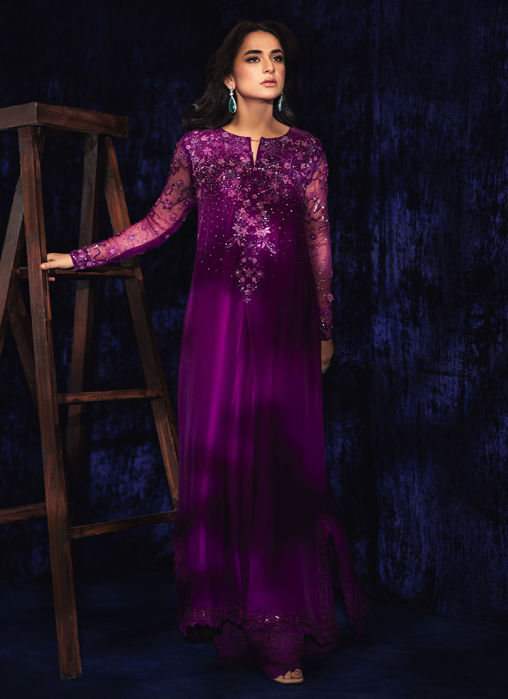 STARR AUBERGINE KAFTAN