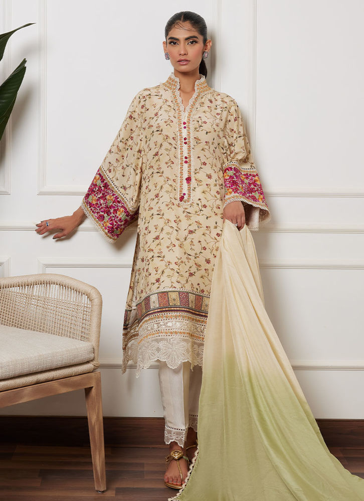 Picture of Sheena Ivory Shirt and Dupatta