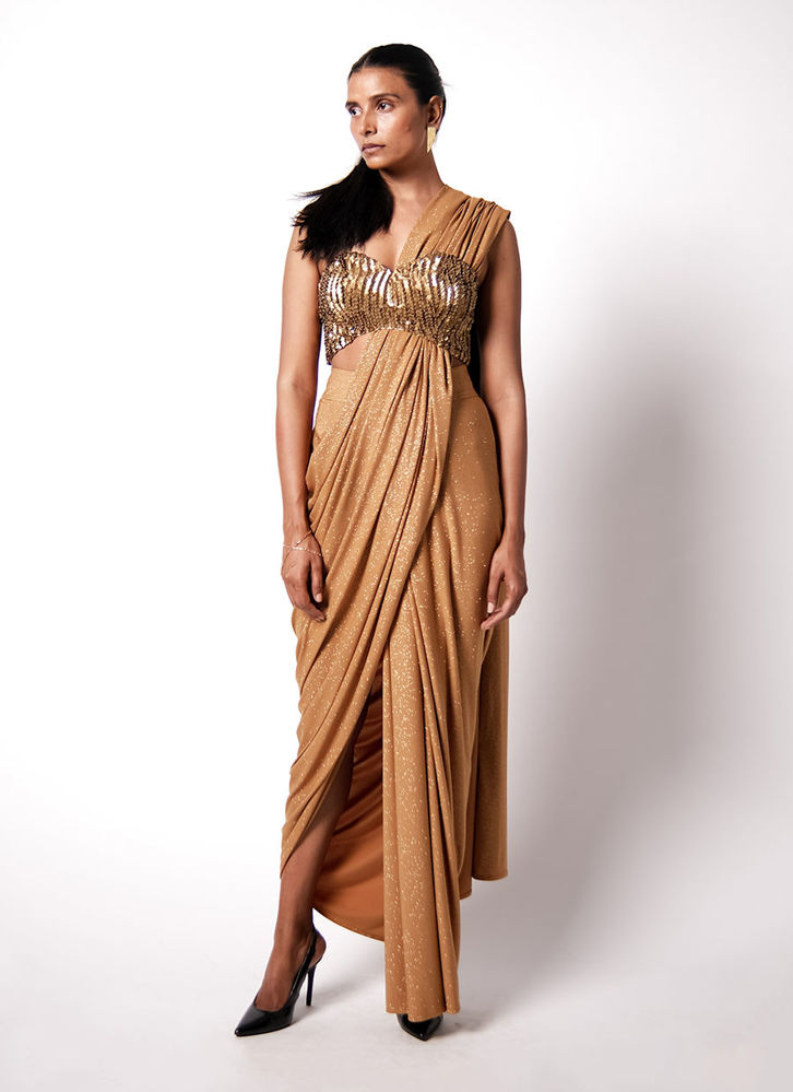 Picture of Corset Bustier with Star Sari