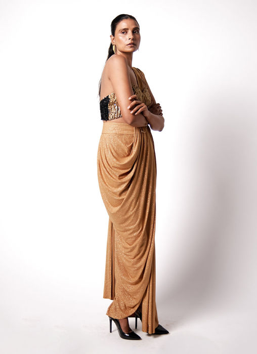 Corset Bustier with Star Sari