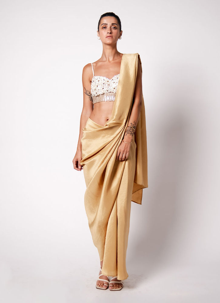 Picture of Iris Bustier with Masai Godet Sari