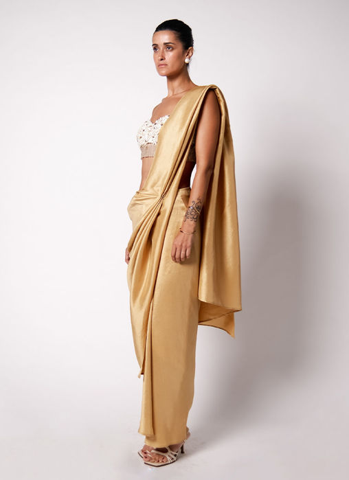 Iris Bustier with Masai Godet Sari