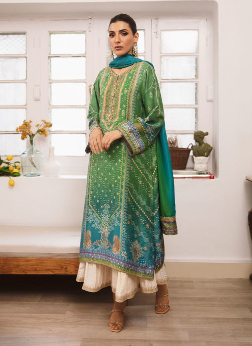 Izma Ombre Shirt & Dupatta