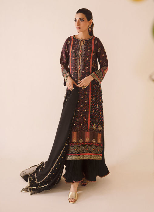 Dama Onyx Shirt & Dupatta