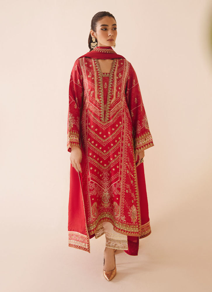 Picture of Aneeta Crimson Shirt & Dupatta