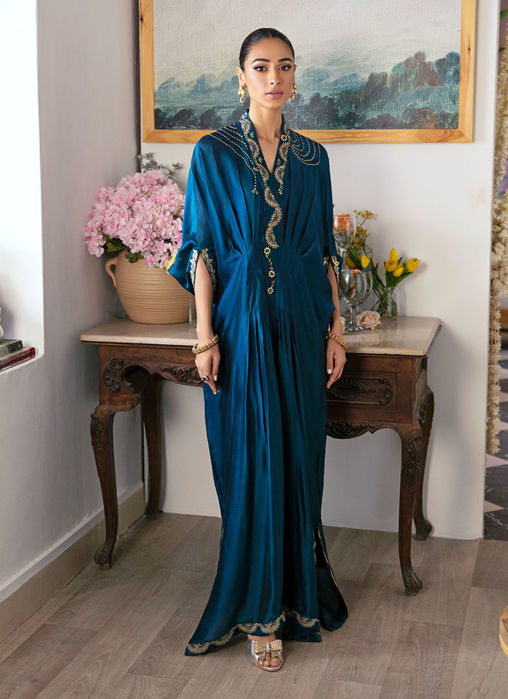 Nami Teal Kaftan