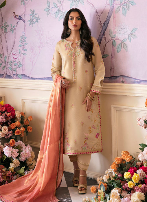 Narood Gold Shirt And Dupatta