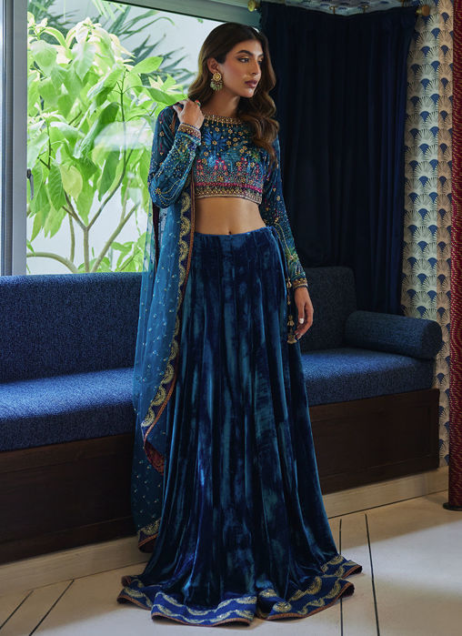 Reem Teal Lehnga Choli
