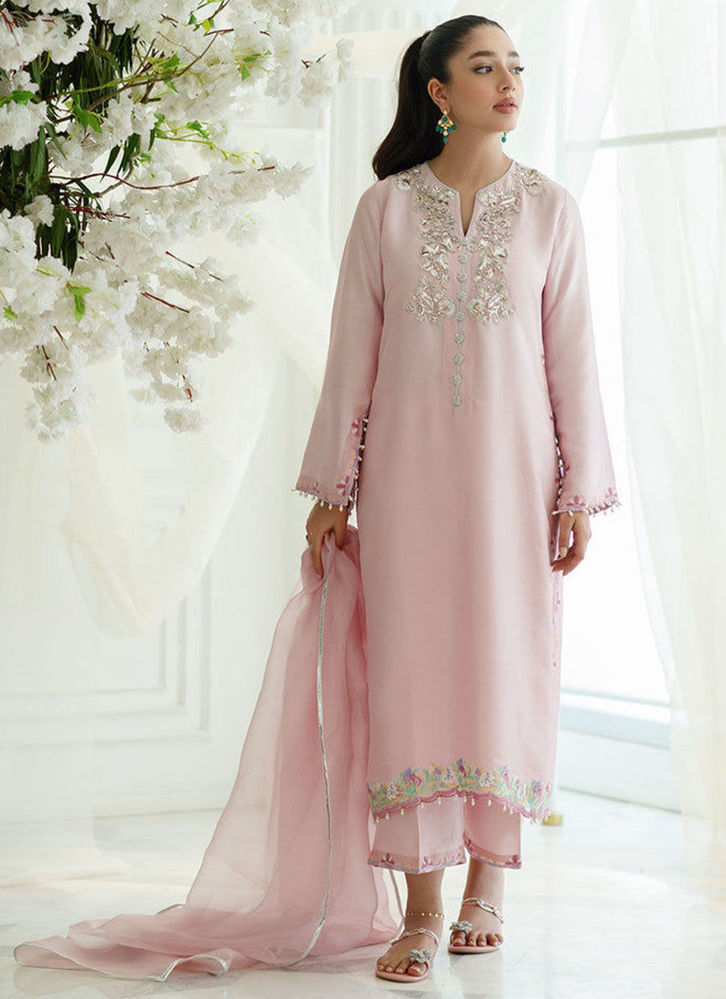 Picture of Tea Rose Foil Shirt and Dupatta