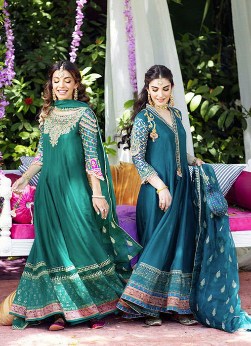 Eira Emerald Kalidaar and dupatta