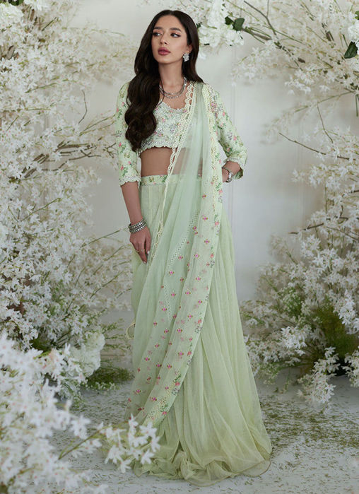 Ulla Green Lehnga Choli