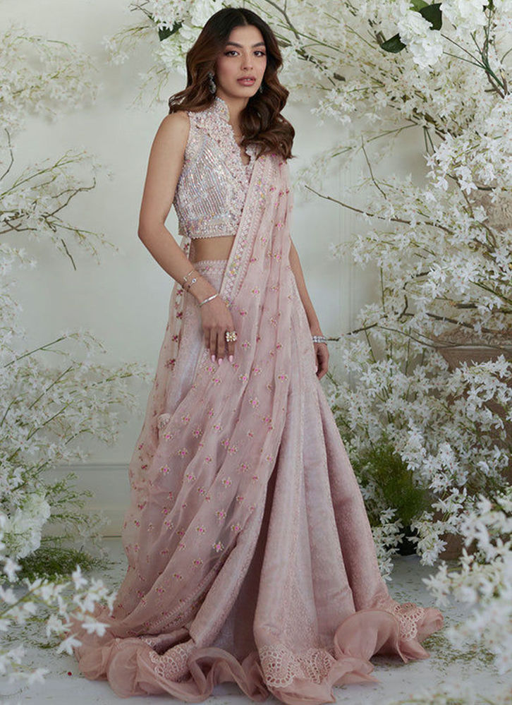 Picture of Winona Pink Lehnga Saree