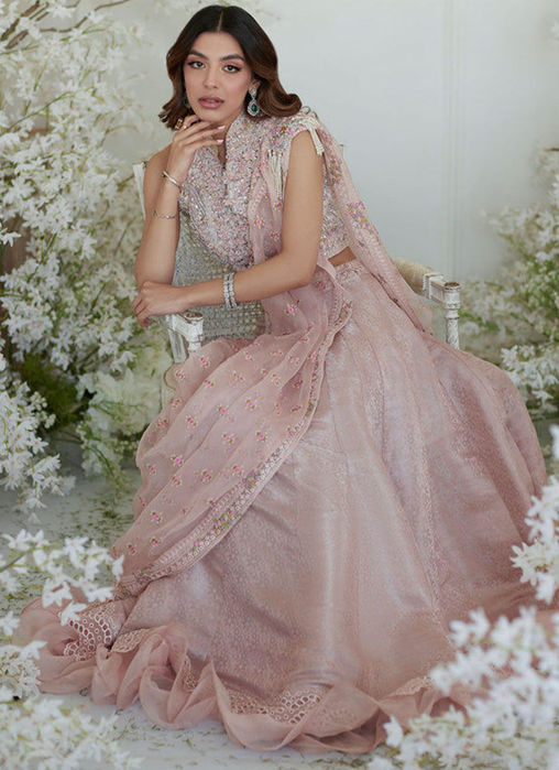 Winona Pink Lehnga Saree