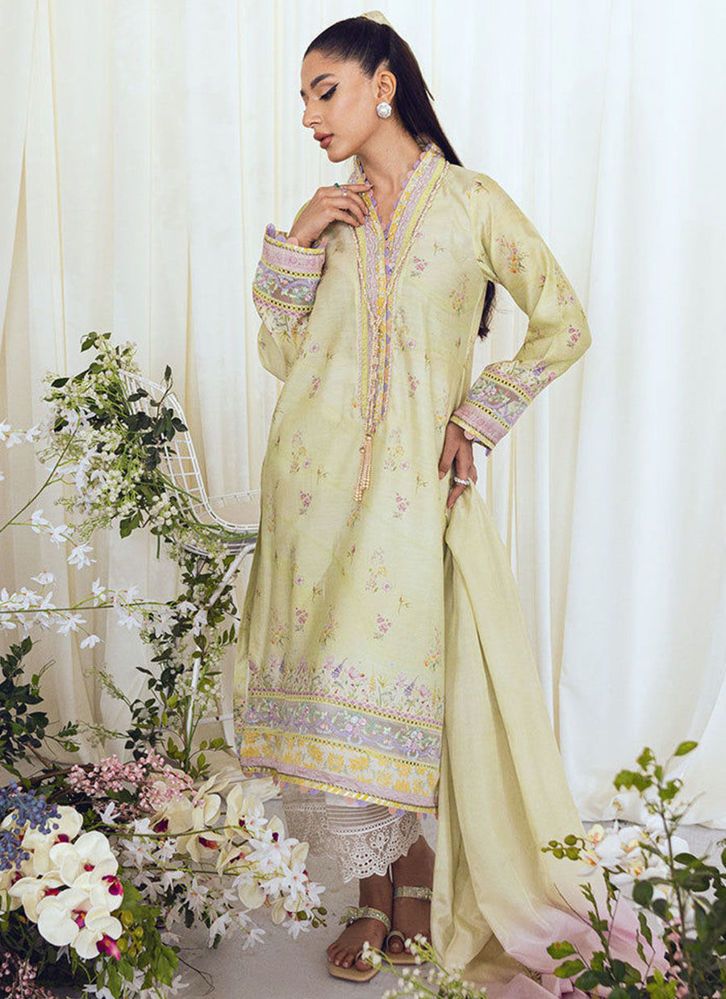 Picture of Elain Kiwi Shirt And Dupatta