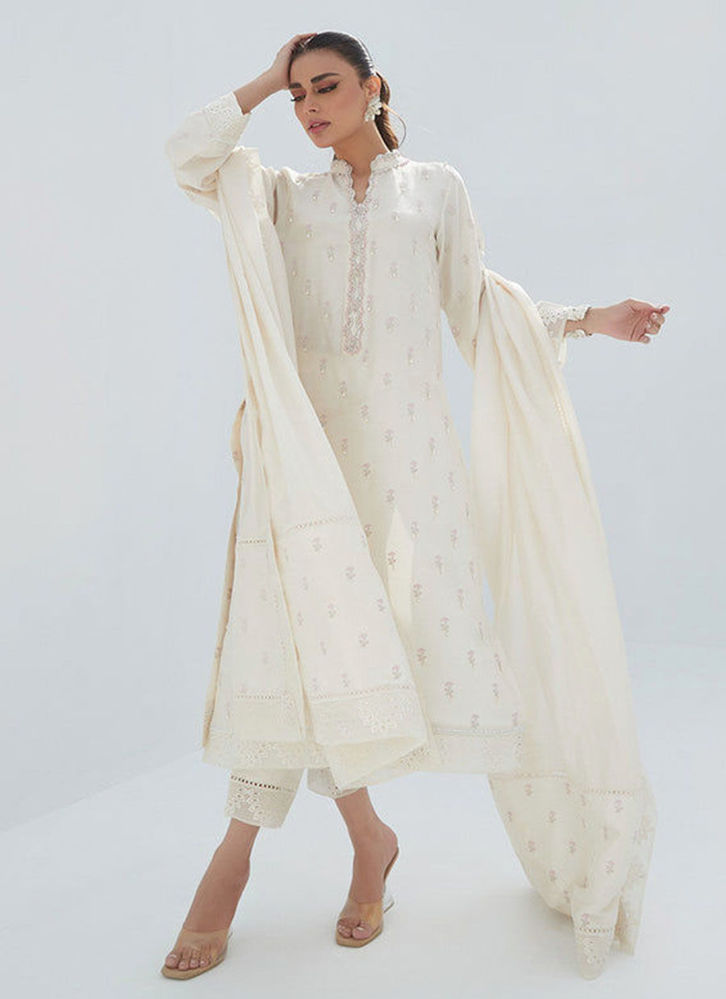 Picture of Rosie Ivory Shirt And Dupatta