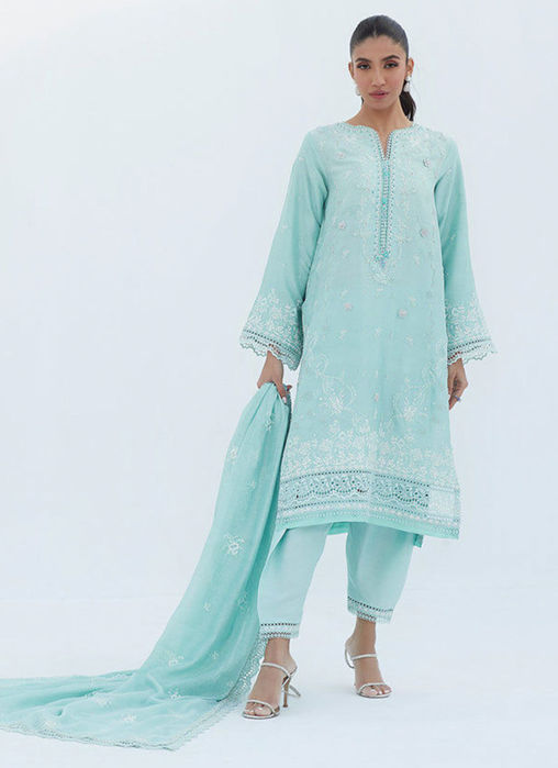 Arizona Aqua Shirt And Dupatta