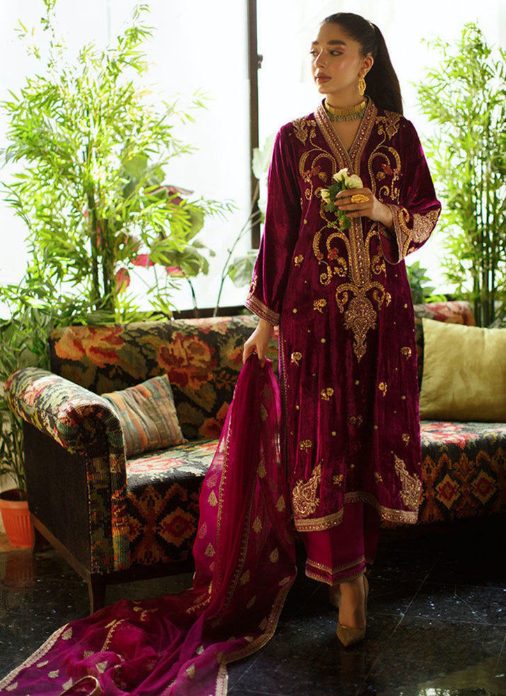 Picture of Miyera Berry Shirt and Dupatta