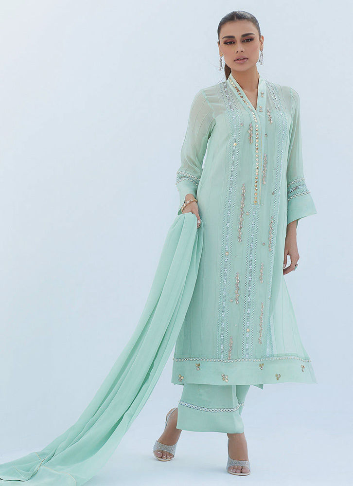 Picture of Melissa Aqua Shirt And Dupatta