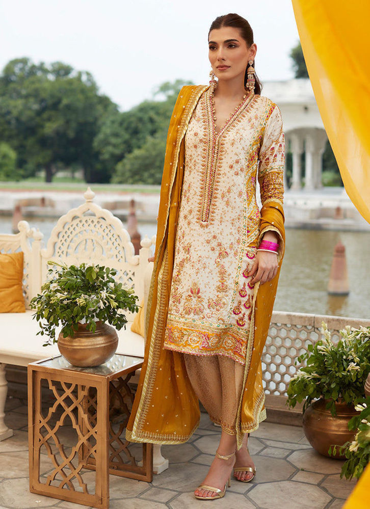 Picture of Alizeh Ivory Block Print Kurta