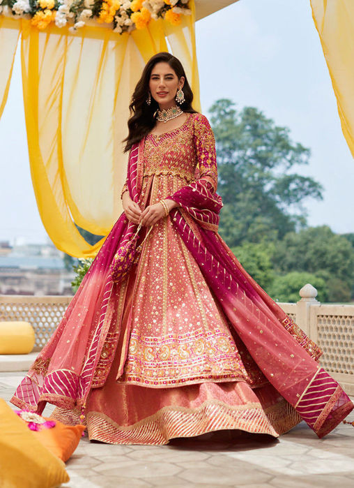 Salmon Pink Kalidaar