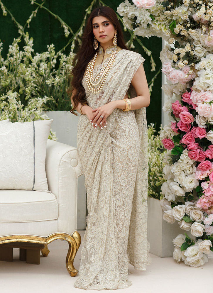 Picture of Rubina Silver Saree