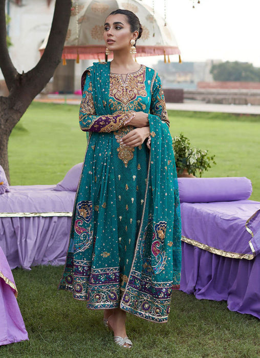 Sona Seagreen Mehndi Long Shirt