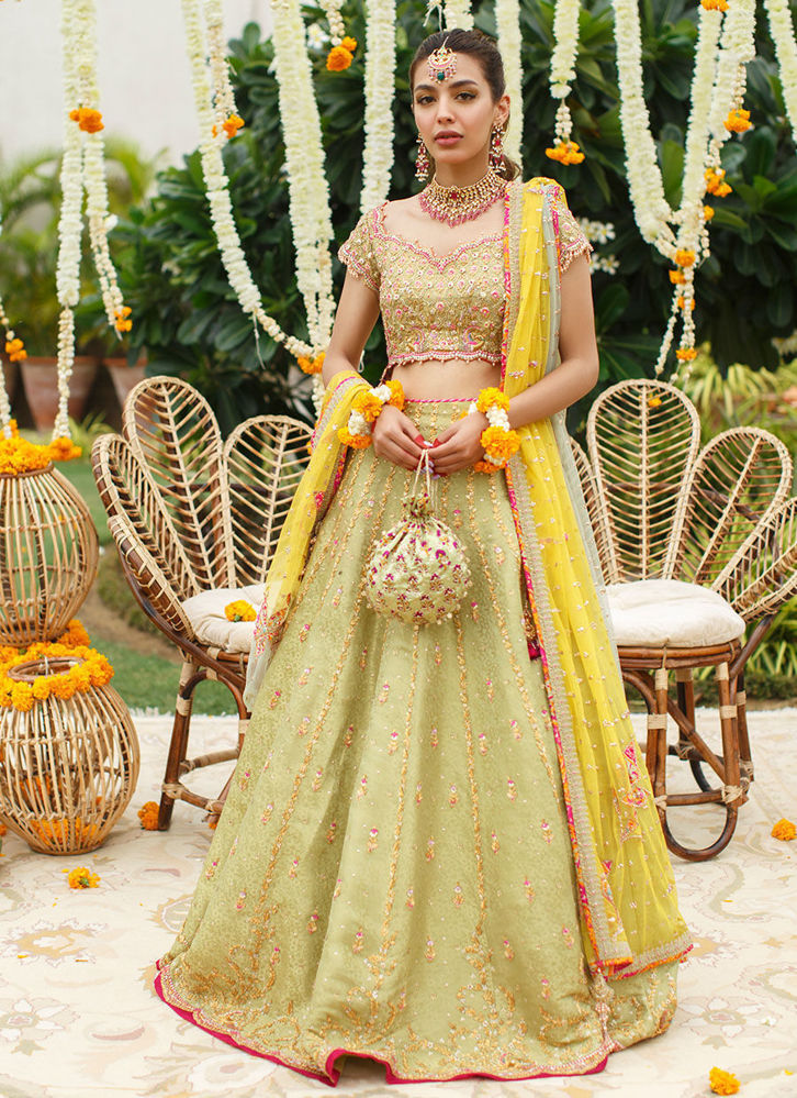 Picture of Zena Lime Lehenga Choli