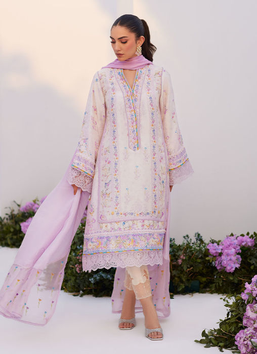Heather Lavender Shirt and Dupatta