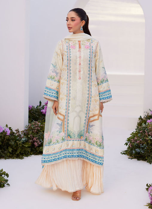 Turkish Aqua Shirt and Dupatta