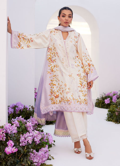 Amethyst Trellis Shirt and Dupatta