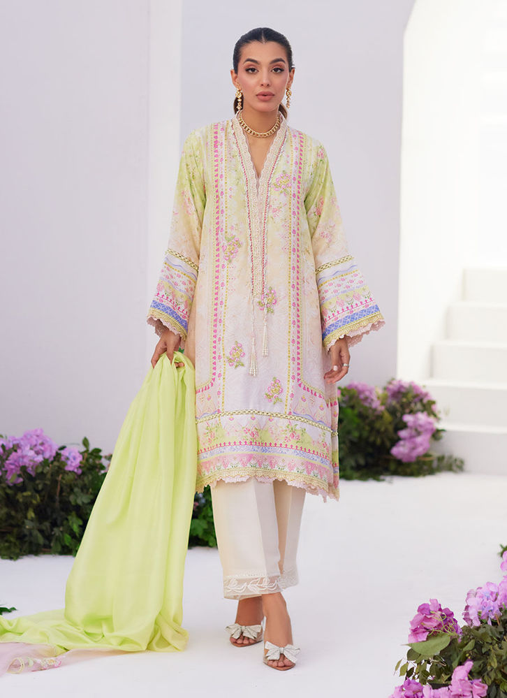 Picture of Pear Ombrè Shirt and Dupatta