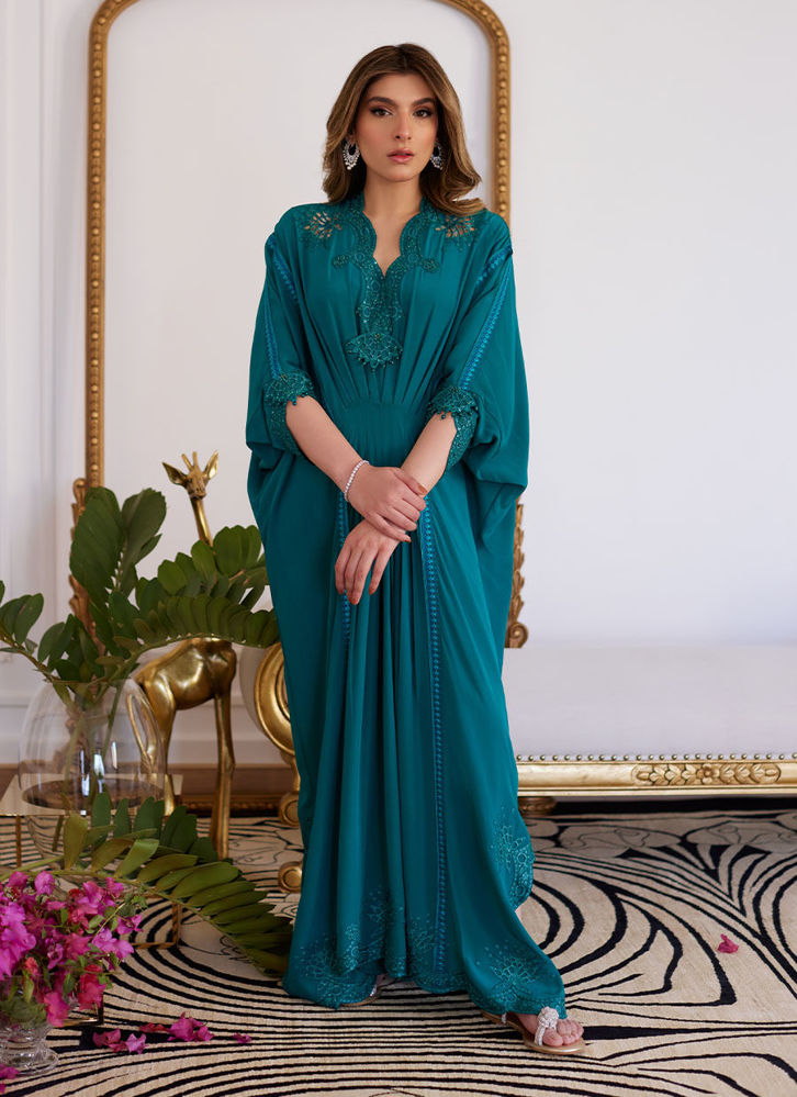 Picture of Emmeline Emerald Crepe Kaftan