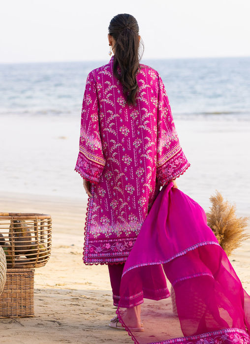 Mirri Magenta Shirt and Dupatta