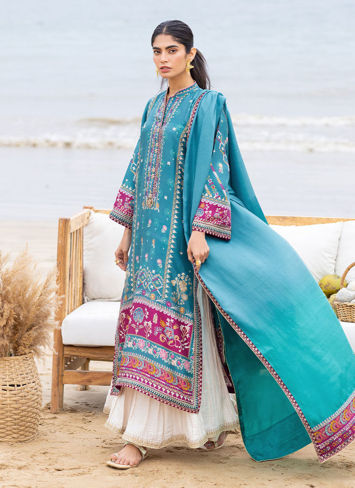Picture of Oceana Teal Shirt and Dupatta