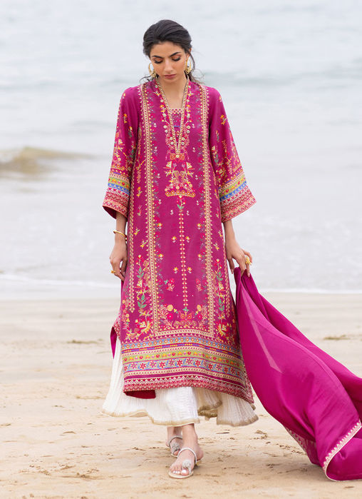 Aelia Magenta Kurta and Dupatta