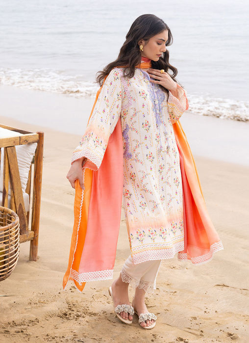 Lark Ivory Shirt and Dupatta