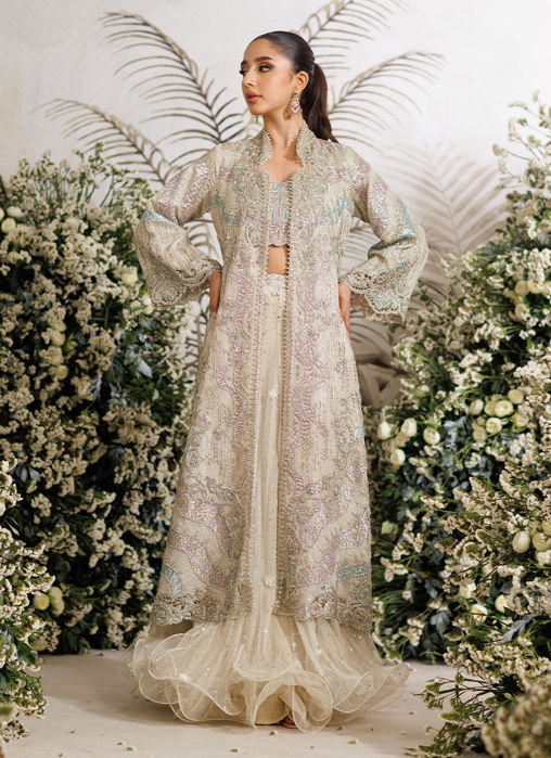 Elodie Ivory Applique Jacket