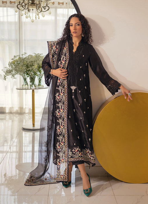 Mirsa Black - Shirt and Dupatta