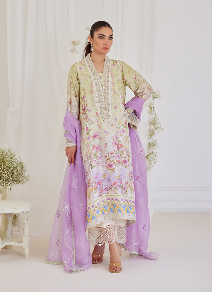 Picture of Renata Shirt with Embroidered Dupatta