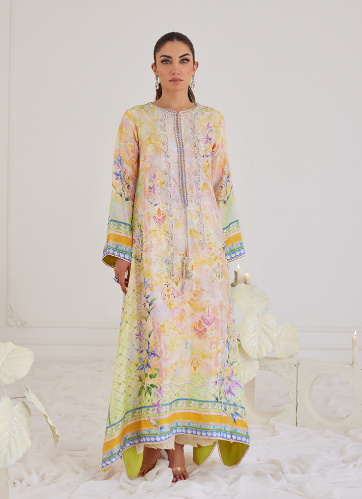 Picture of Blanca Raw Silk Kaftan