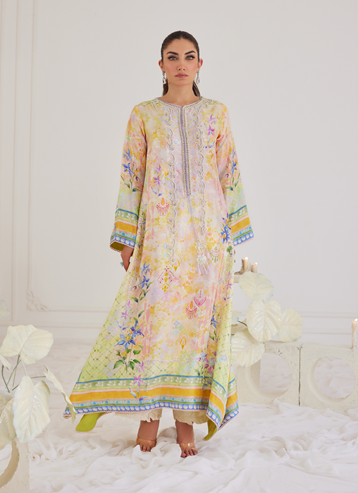 Blanca Raw Silk Kaftan